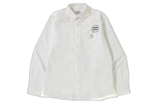 BAPE x DSMG Oxford BD Shirt White