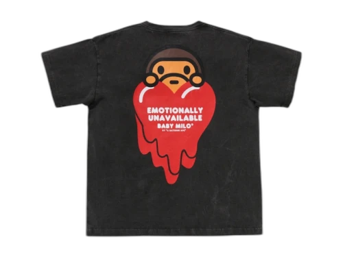 BAPE x Emotionally Unavailable Baby Milo Tee Black