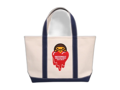 BAPE x Emotionally Unavailable Baby Milo Tote Bag Navy