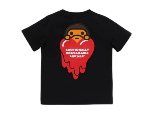 BAPE x Emotionally Unavailable Kids Baby Milo Tee Black