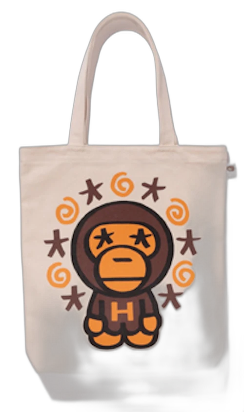 BAPE x Eric Haze Baby Milo Tote Ivory