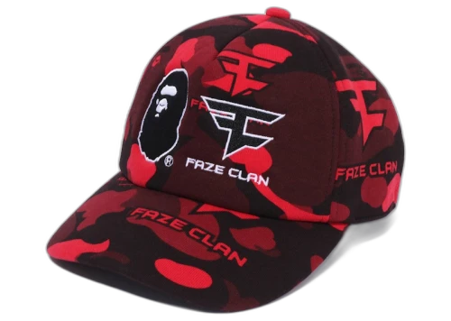 BAPE x Faze Clan Game Tee Red