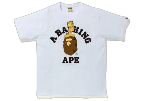 BAPE x Garfield #5 Tee White