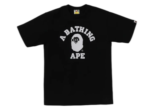 BAPE x God Selection XXX College Tee Black