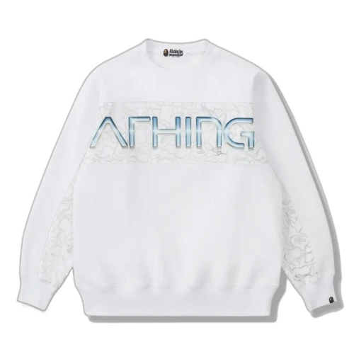 BAPE x Hajime Sorayama Camo Crewneck White