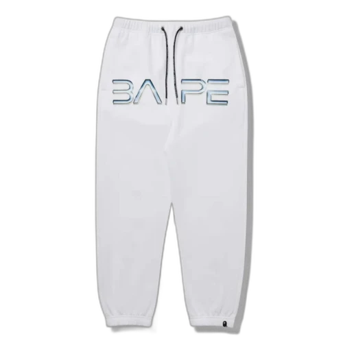 BAPE x Hajime Sorayama Logo Sweatpants White