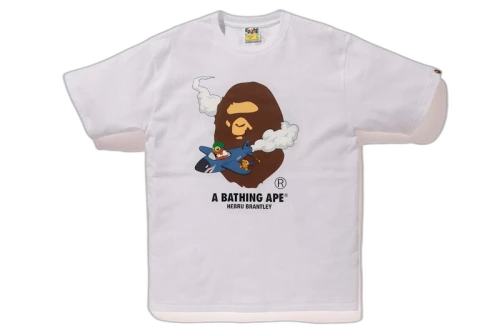 BAPE x Hebru Brantley 1 Tee White