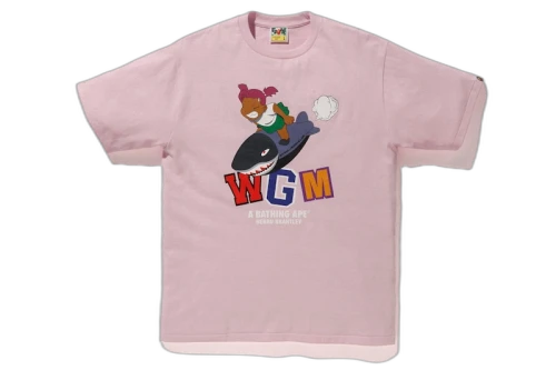 BAPE x Hebru Brantley 5 Tee Pink