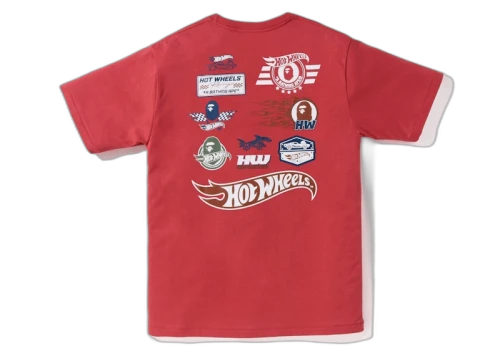 BAPE x Hot Wheels Icon Exclusive Tee Red