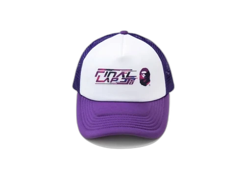 BAPE X JJ Lin Trucker Cap White/Purple