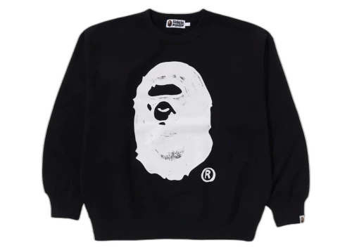 BAPE x Joshua Vides Ape Head Crewneck Black