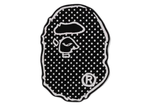 BAPE x Joshua Vides Ape Head Rug Black