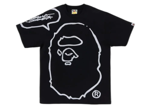 BAPE x Joshua Vides Ape Head Tee Black