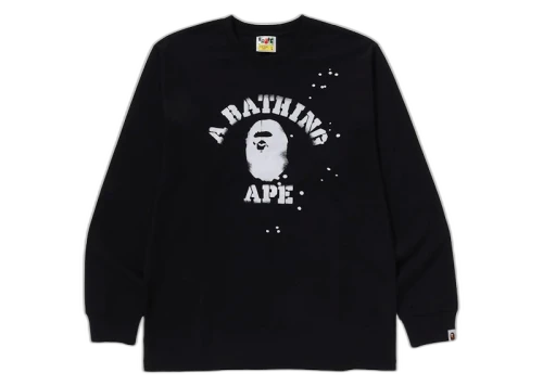 BAPE x Joshua Vides College L/S Tee Black