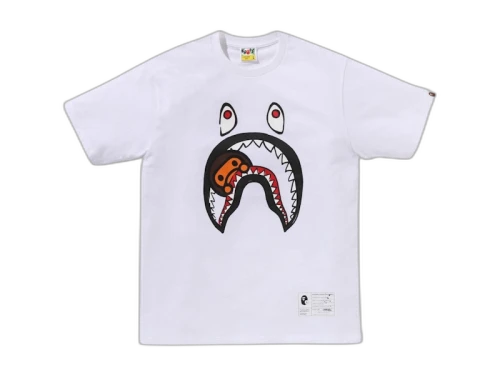 BAPE x Joshua Vides Milo Shark Tee White