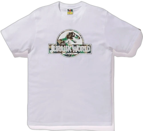 BAPE x Jurassic World Logo Tee White