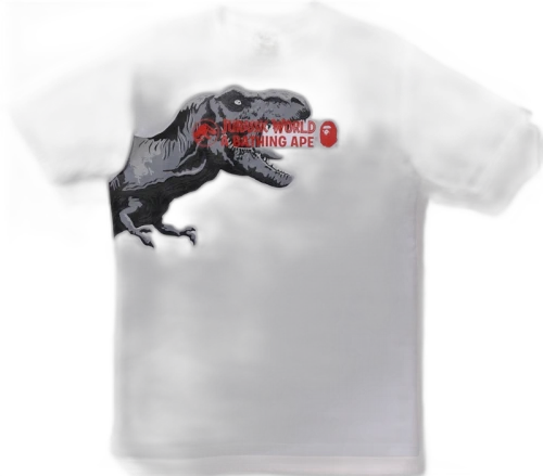 BAPE x Jurassic World T-Rex Tee White
