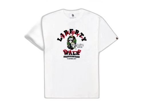 BAPE x LBWK Katakana College Tee White