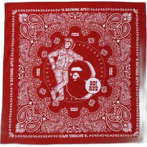 BAPE x Levi's Bandana Red