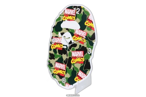 BAPE x Marvel Camo Wall Clock Green