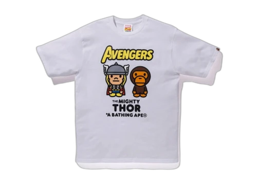 BAPE x Marvel Comics Milo Mighty Thor Tee White