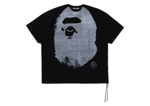 BAPE x Mastermind Ape Head Over Print Relaxed Fit Tee Black/White