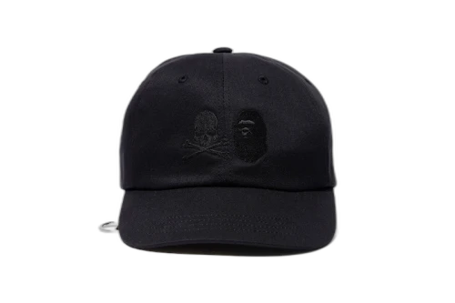 BAPE x Mastermind Japan Skull & Shark Cap Black