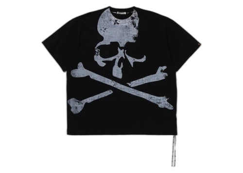 BAPE x Mastermind Skull Over Print Relaxed Fit Tee Black/White