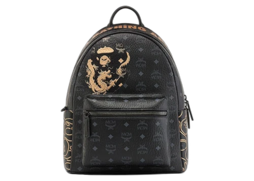 BAPE x MCM Stark Lunar New Year Visetos Daypack Black