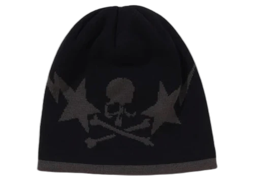 BAPE x MMJ Logo Knit Cap Black