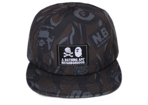 BAPE x Neighborhood Cap Black