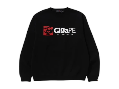 BAPE x Neighborhood Gigape Crewneck Black