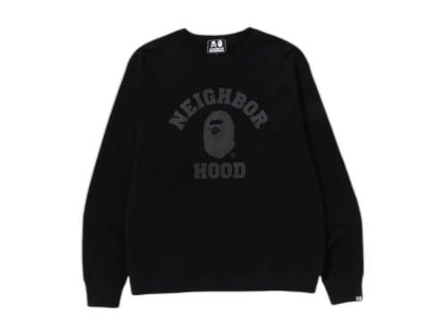 BAPE x Neighborhood Relaxed Fit Crewneck Black