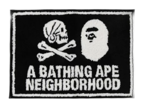 BAPE x Neighborhood Rug Mat Black