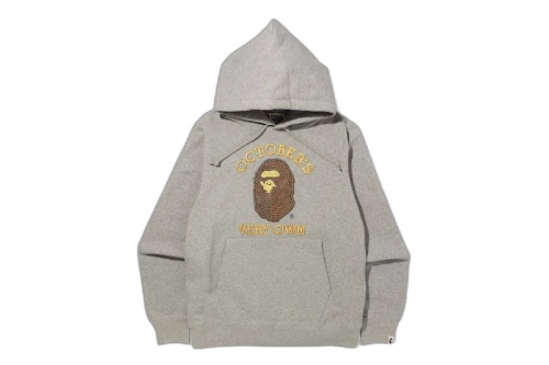 BAPE x OVO Pullover Hoodie Grey (FW21)