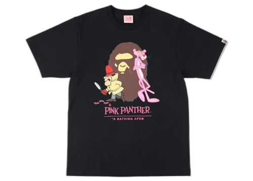 BAPE x Pink Panther Ape Head Tee Black