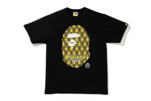 BAPE x Pokemon Kids Ape head Tee #1 Black