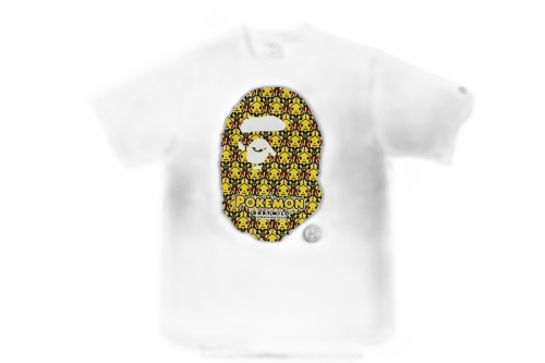 BAPE x Pokemon Kids Ape Head Tee #1 White