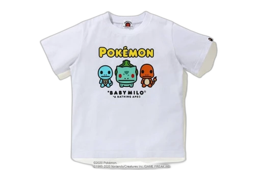 BAPE x Pokemon Kids Starters Tee #10 White