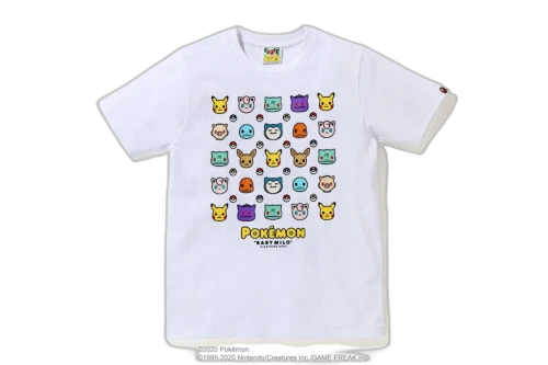 BAPE x Pokemon Kids Tee #6 White