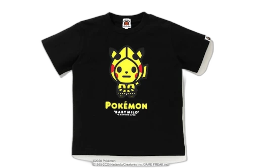 BAPE x Pokemon Kids Pikachu Tee #7 Black