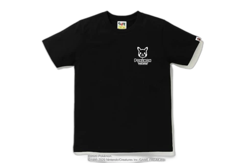 BAPE x Pokemon Ladies Pikachu Ape Head Tee #3 Black