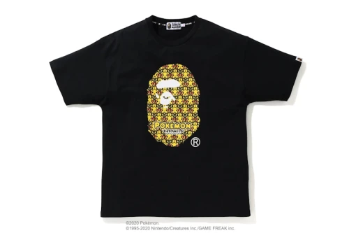BAPE x Pokemon Oversized Ladies Ape Head Tee #1 Black