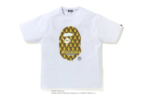 BAPE x Pokemon Oversized Ladies Ape head Tee #1 White