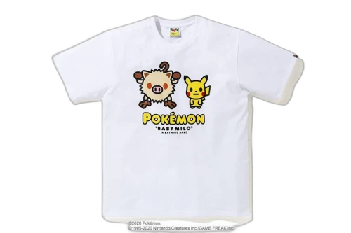 BAPE x Pokemon Mankey Tee #2 White