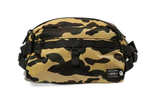 BAPE x Porter 1st Camo Waist Bag Yellow