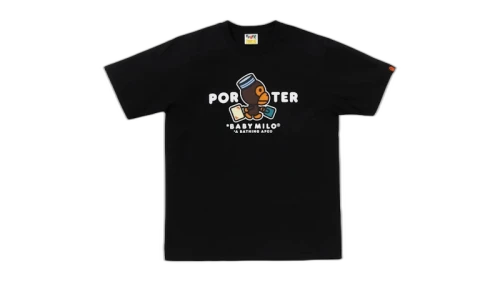 BAPE x Porter Stand Milo Tee Black