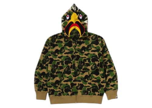 BAPE x READYMADE ABC Camo Eagle Relaxed Fit Full Zip Hoodie Green