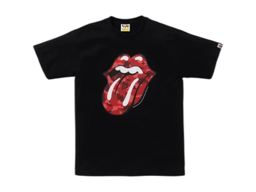 BAPE x Rolling Stones Tee Black