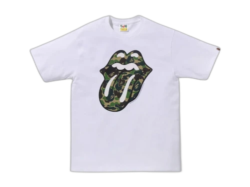 BAPE x Rolling Stones Tee White